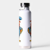 Funny Bossy Cartoon Rooster Trinkflasche (Rechts)