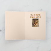 Funny Bossy Cat wird gut Karte (Innenseite)