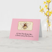 Funny Bossy Queen Bee Birthday Card Karte (Gelbe Blume)