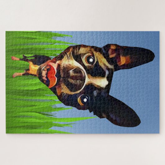 Funny Boston Terrier 1014 Piece Puzzle (Horizontal)