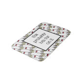 Funny Boston Terrier Badematte (Schrägansicht)