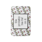 Funny Boston Terrier Badematte (Vorderseite Vertikal)