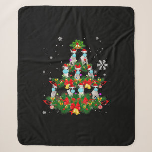 Funny Boston Terrier Christmas Tree Dog Mask Xmas Sherpadecke