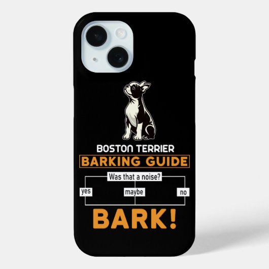 Funny Boston Terrier Dog Case-Mate iPhone Hülle (Rückseite)