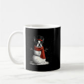Funny Boston Terrier Dog Christmas Snowman Xmas Pa Kaffeetasse (Links)