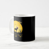 Funny Boston Terrier Dog Halloween Kaffeetasse (Vorderseite Links)