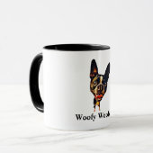 Funny Boston Terrier Dog Tasse (Vorderseite Links)
