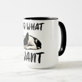 Funny Boston Terrier Dog Tasse (VorderseiteRechts)