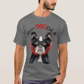 Funny Boston Terrier Dog Vampire Halloween Kostüm T-Shirt (Vorderseite)