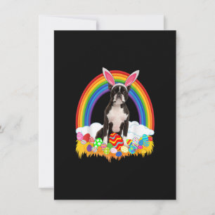 Funny Boston Terrier Egg Shirt Dog Lover Ostern Dankeskarte