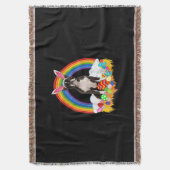 Funny Boston Terrier Egg Shirt Dog Lover Ostern Decke (Vorderseite Vertikal)