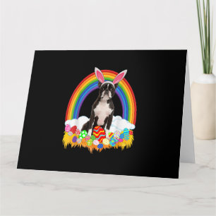 Funny Boston Terrier Egg Shirt Hund Lover Oster Karte