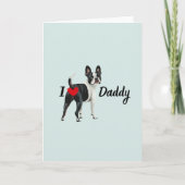 Funny Boston Terrier From Pet Hund Hintern Vaterta Dankeskarte (Vorderseite)