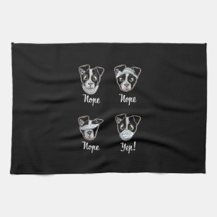 Funny Boston Terrier Gift Mouth Nose Mask Dogs T-S Geschirrtuch