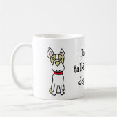 Funny Boston Terrier Tasse (Links)
