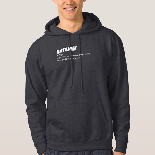 Funny Botanist Definition Hoodie (Vorderseite)