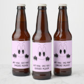 Funny Bottle Labels Neugier Augen - Custom Text Bierflaschenetikett (Flaschen)