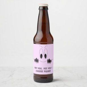 Funny Bottle Labels Neugier Augen - Custom Text Bierflaschenetikett