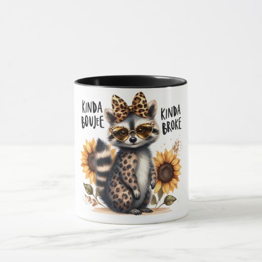Funny Boujee / Raccoon Tasse (Zentrum)
