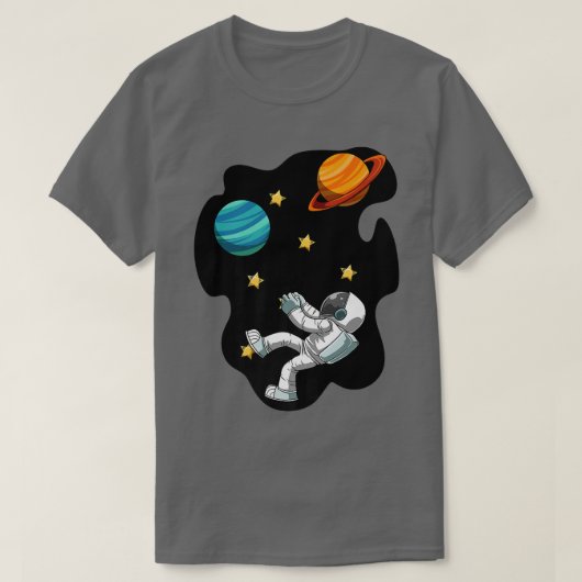 Funny Bouldering Astronaut T-Shirt (Design vorne)