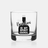 Funny Bourbon Geist Tierart Whiskyglas (Rückseite)