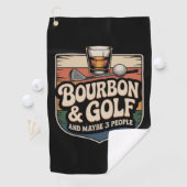 Funny Bourbon Golf Golfer Dad Gift Golfhandtuch (Insitu)