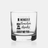 Funny Bourbon Wortart Whiskyglas (Vorderseite)