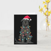 Funny Bouvier Des Flandres Christmas Graphics Dog  Karte (Gelbe Blume)