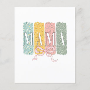 Funny Bow Coquette Mama Blume Muttertag Flyer
