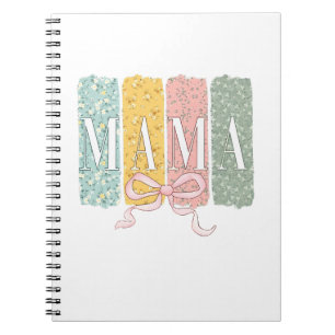 Funny Bow Coquette Mama Blume Muttertag Notizblock