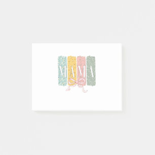 Funny Bow Coquette Mama Blume Muttertag Post-it Klebezettel
