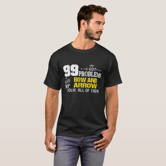 Funny Bow Jagd Bogengang Zitat T-Shirt (Vorne ganz)