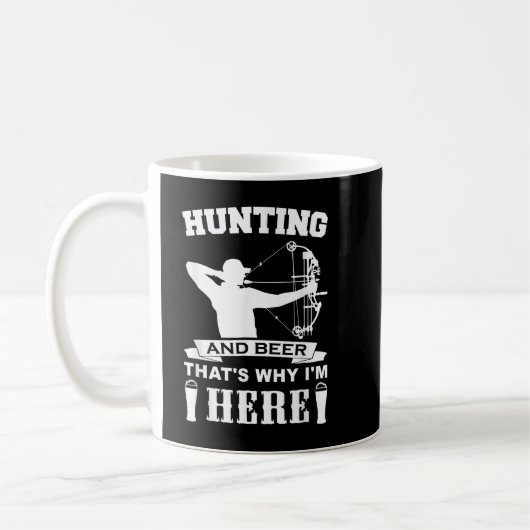 Funny Bowhunt Shirt Archer Jagd Hirsch Jäger Bow Kaffeetasse (Links)