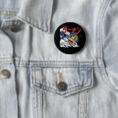 Funny Bowl of Ramen während eines Ozeansturms Button (Beispiel)