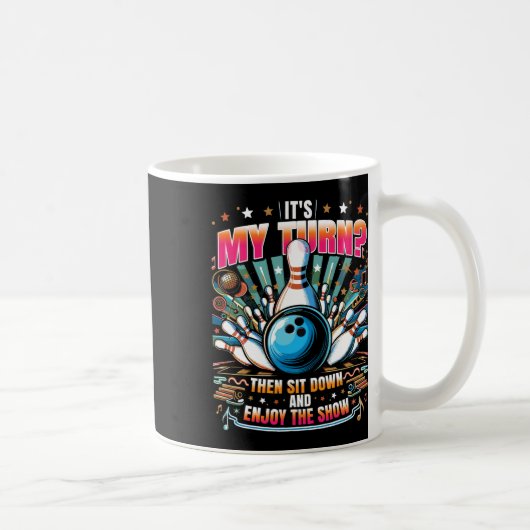 Funny Bowler Bowling 1 Kaffeetasse (Rechts)