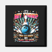 Funny Bowler Bowling 1 Magnet (Vorne)