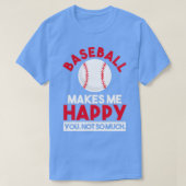 Funny Bowler Gift Bowling macht mich glücklich T T-Shirt (Design vorne)