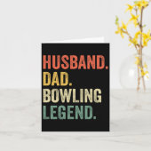 Funny Bowler Husnd Vater Bowling Legend Vatertag Karte (Gelbe Blume)