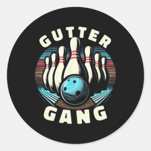 Funny Bowlers Geschenk für Männer Frauen Vintag Gu Runder Aufkleber