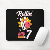 Funny Bowling 7th Birthday Rollin' Inn 7 Mousepad (Mit Mouse)