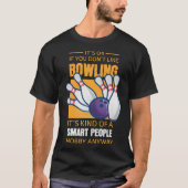 Funny Bowling Apparel Smart People geben Pullover  (Vorderseite)