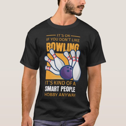 Funny Bowling Apparel Smart People geben Pullover  (Vorderseite)