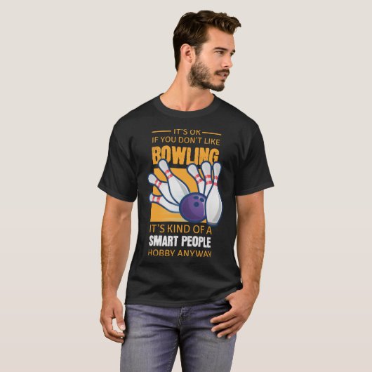 Funny Bowling Apparel Smart People geben Pullover  (Vorne ganz)