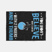 Funny Bowling Art For Men Bowler Funny Bowli Fleecedecke (Vorderseite (Horizontal))