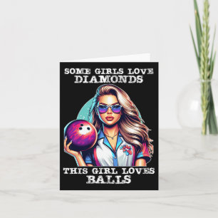 Funny Bowling Art for Women Girls Track Bowling SP Karte