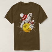 Funny Bowling Ball Bowling Skittles T-Shirt (Design vorne)