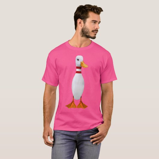 Funny Bowling Bauer Bowler Duck Zehn Button Spare T-Shirt (Vorne ganz)