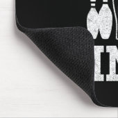 Funny Bowling Beer trinkt Bowler Buttone und Pints Mousepad (Ecke)