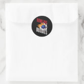Funny Bowling Besties Friends Bowling Buddies Runder Aufkleber (Tasche)
