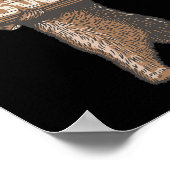 Funny Bowling Bowler Bear-y-Phantastisches Sprichw Poster (Ecke)